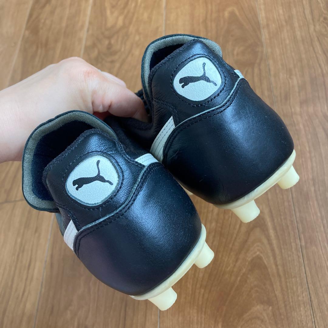 PUMA プーマ　サッカーシューズ　スパイク　２４．５㎝ ブラック　日本製