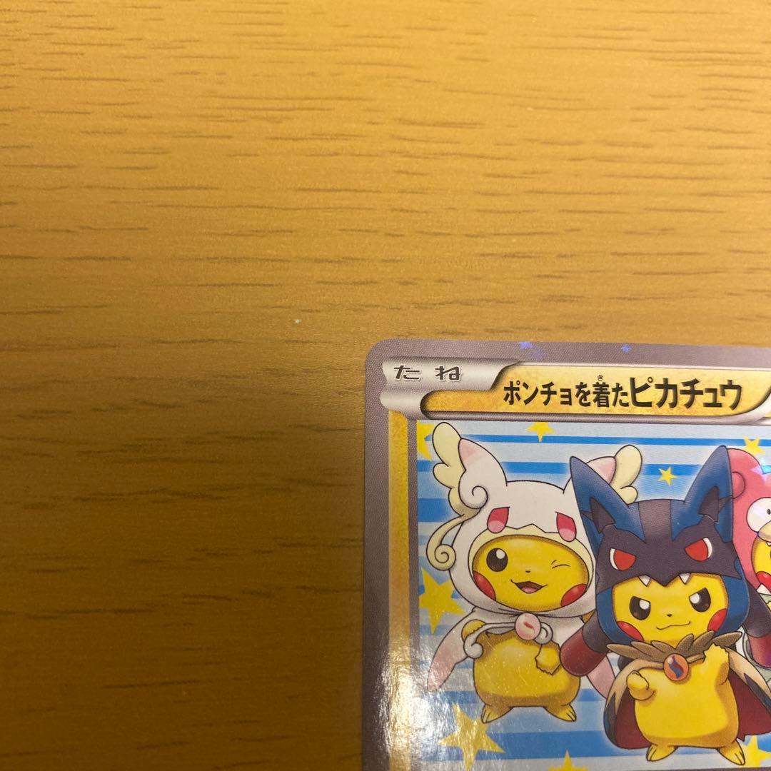 ぽんちょを着たピカチュウ
