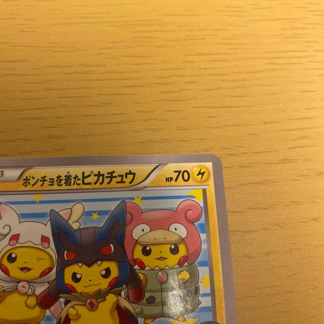 ぽんちょを着たピカチュウ