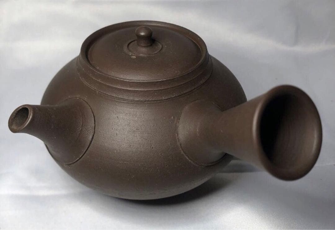 常滑焼　銘工　沢田昭邨　二代昭邨　烏泥梨皮　急須　茶注　煎茶道具　無形文化財