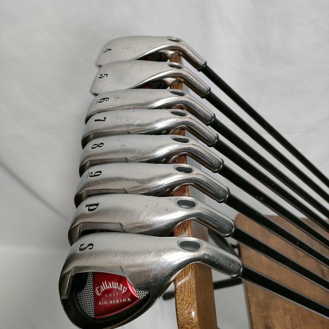 人気　希少　Callaway BIG BERTHA　4〜9.P.S 8本セット