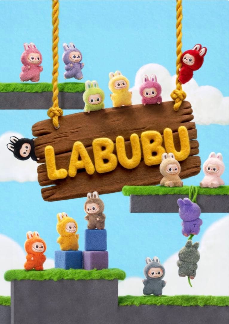 正規品 Labubu イニシャル ラブブ 【❤︎】ピンクハート シークレット