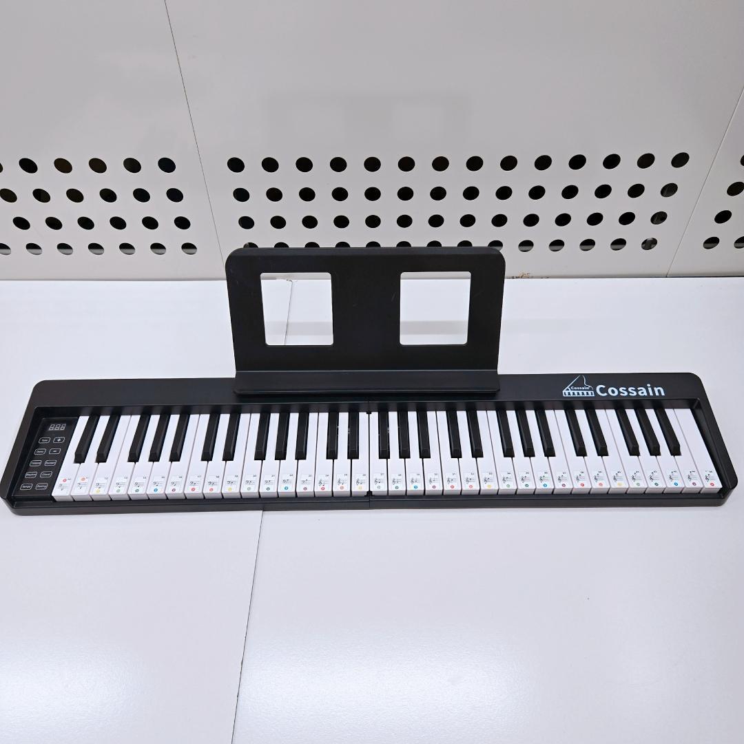 【美品】cossain 61鍵 折りたたみ式ピアノ 電子ピアノ ブラック