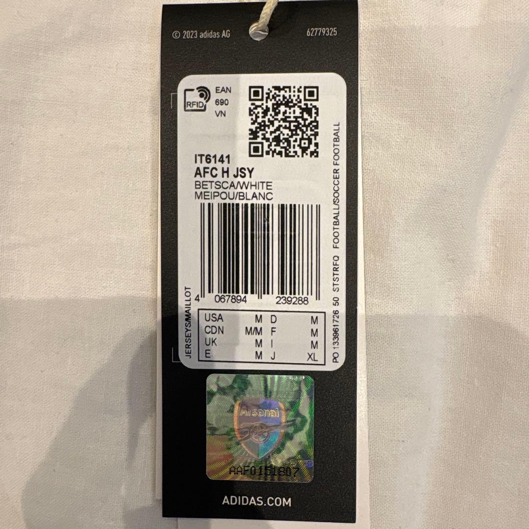 アーセナルホームはユニフォーム　24／25シーズン