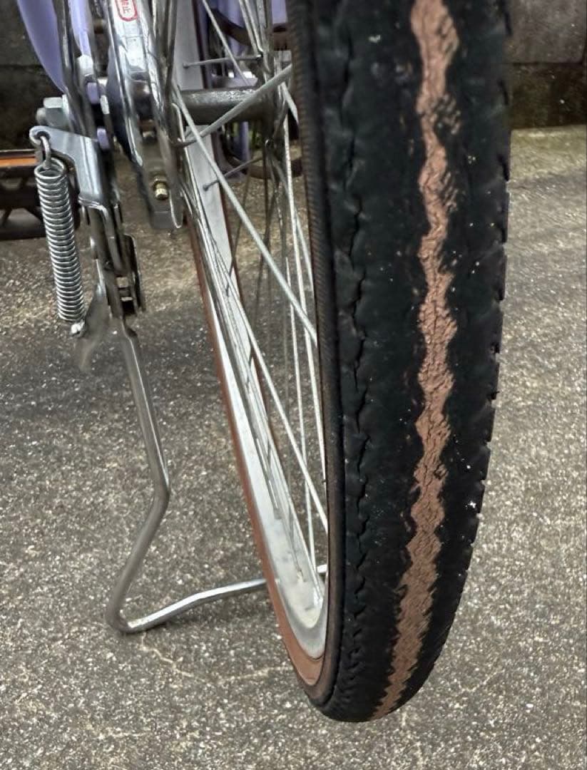 自転車　24インチ　ラベンダー
