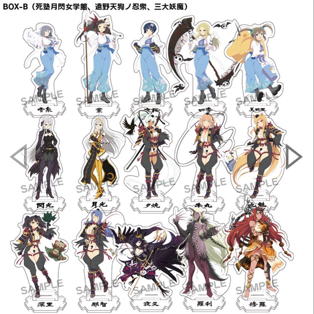 シノマス展 ミニアクリルスタンド コンプリートBOX Group B 閃乱カグラ