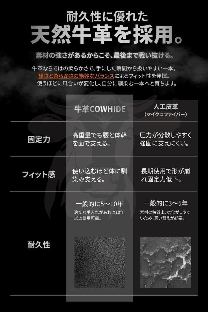 新品✨ALLOUT レバーアクショントレーニングベルト Lブラック 本革 牛革