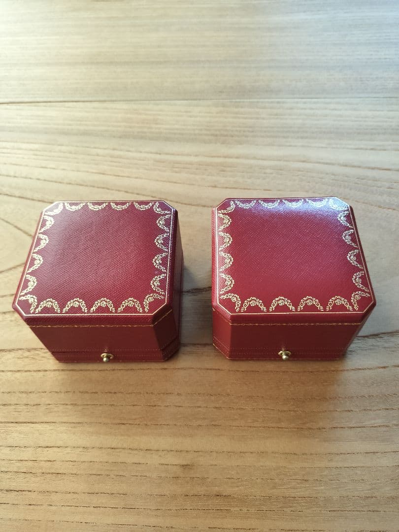 Cartier　カルティエ　【美品】　リングケース+外箱　各2個　＆　ミニ紙袋