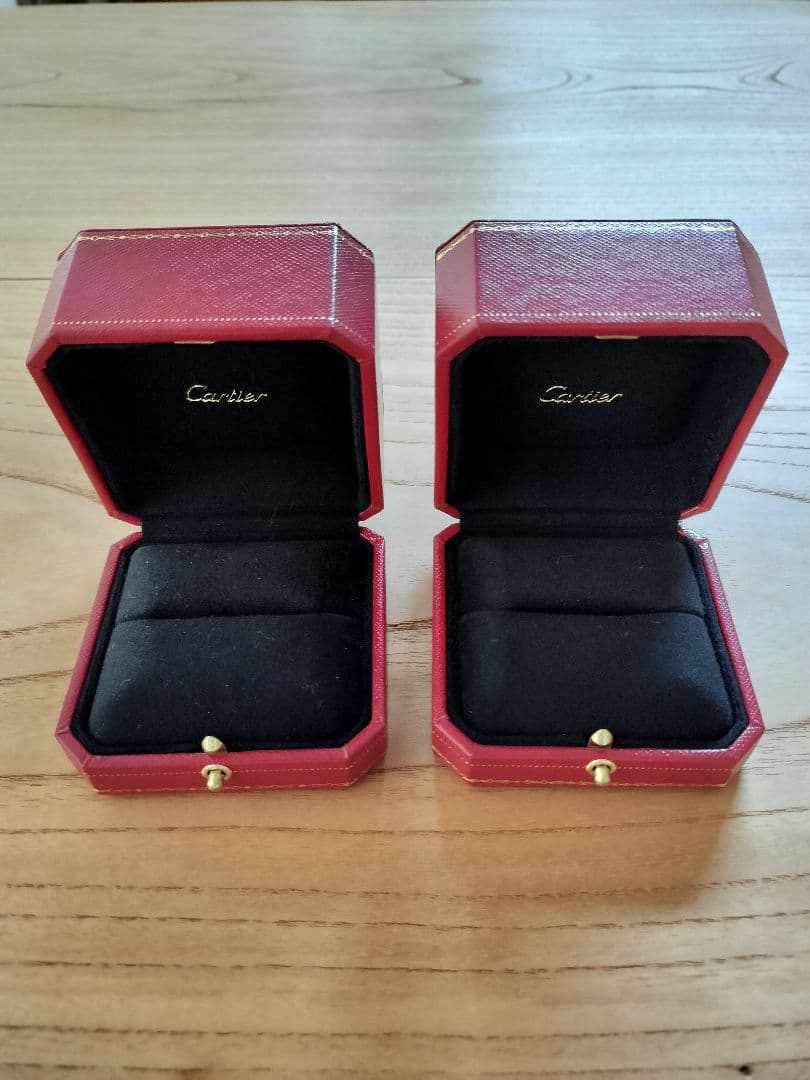 Cartier　カルティエ　【美品】　リングケース+外箱　各2個　＆　ミニ紙袋