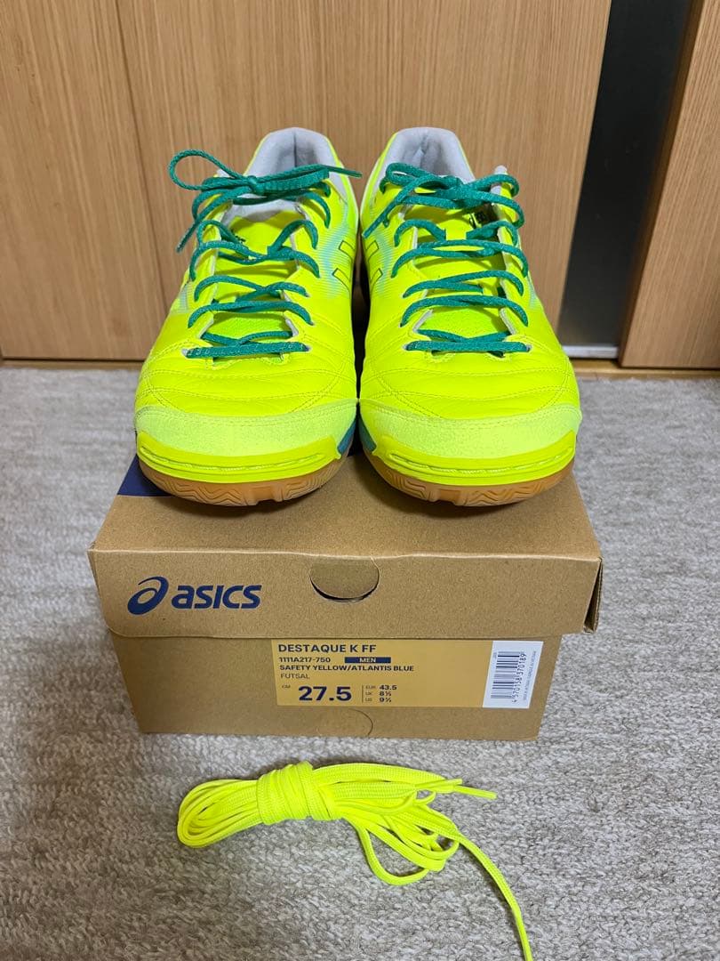 ASICS DISTRAQUE KFF 27.5cm イエロー　デスタッキ