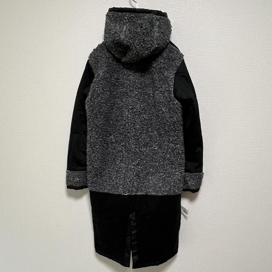 【良品】 adidas バックロゴ ３ストライプス ベンチコート キッズ 160