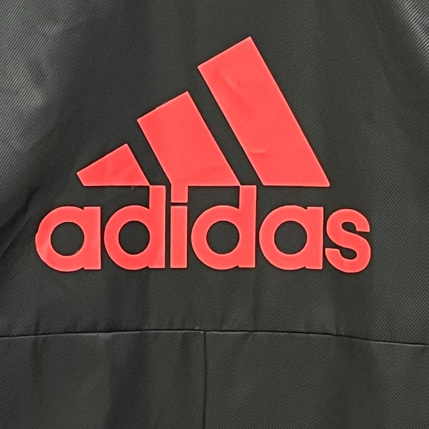 【良品】 adidas バックロゴ ３ストライプス ベンチコート キッズ 160