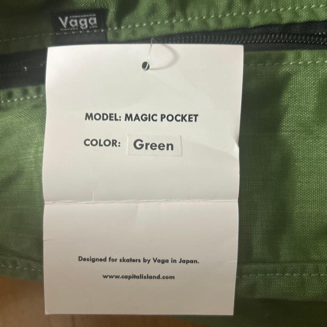 新品　VAGA バガ MAGIC POCKET 2G グリーン　スケートボード