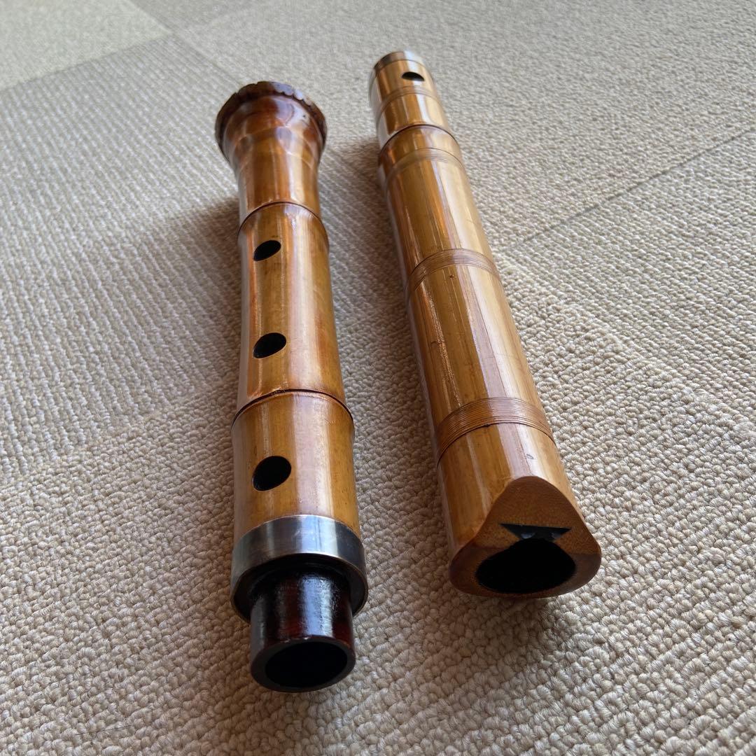 172 尺八　一尺八寸管　銘竹風ニ印