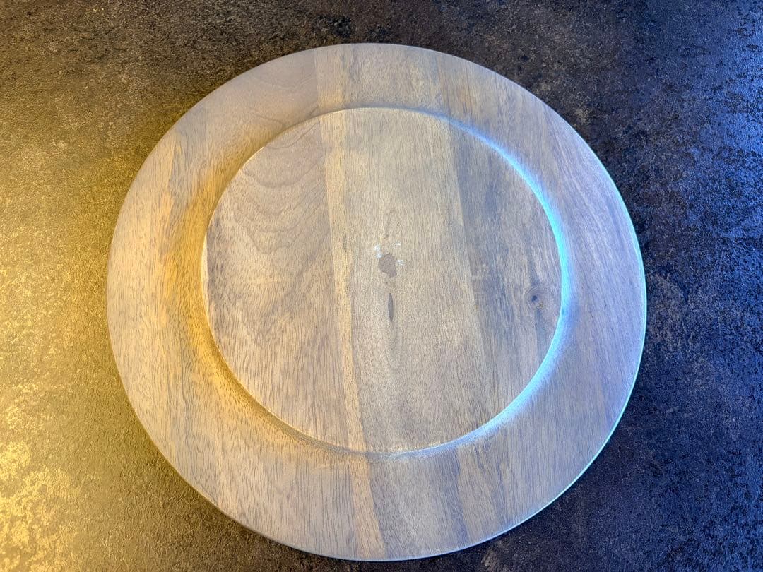 Crate&Barrel 木製 チャージャープレート 35cm 2枚セット