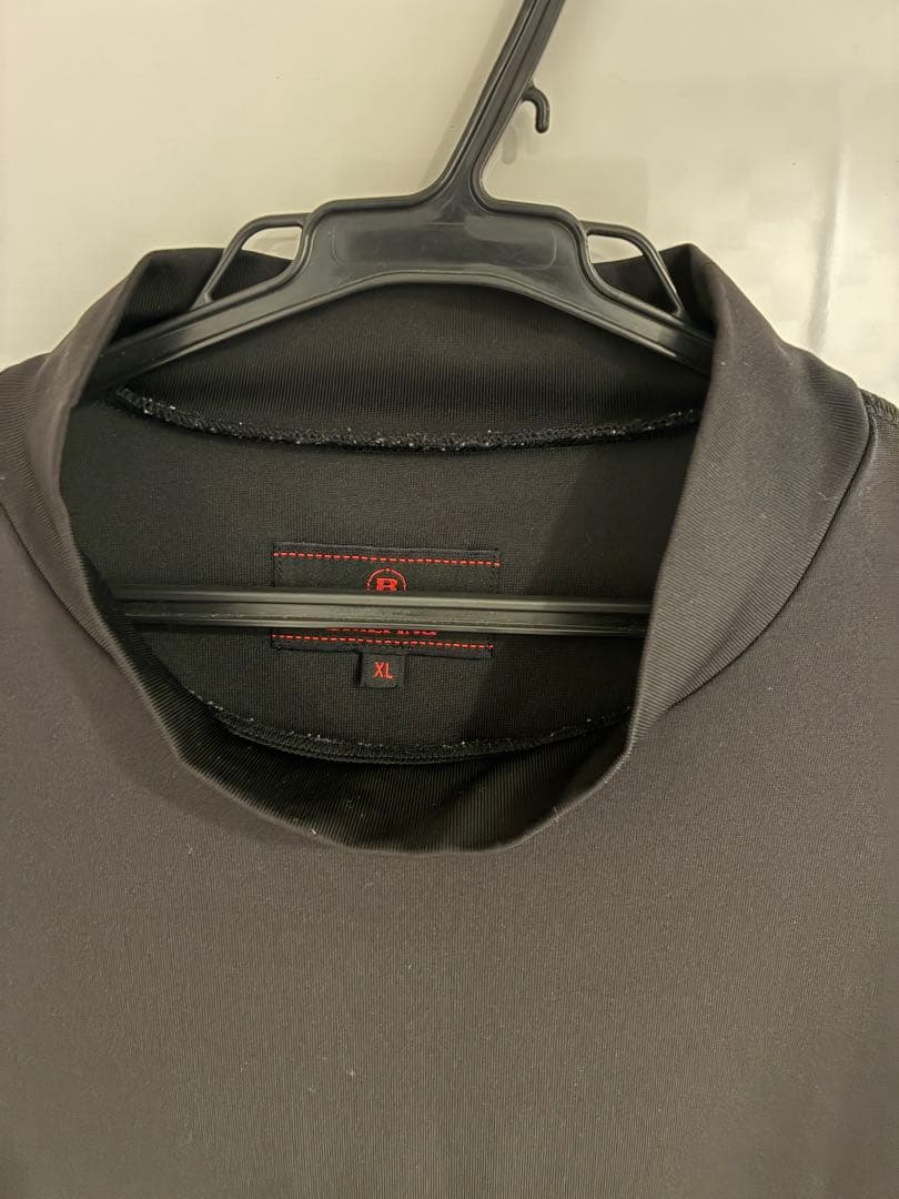 briefing ハイネックシャツ　BLACK XL BBG241M05
