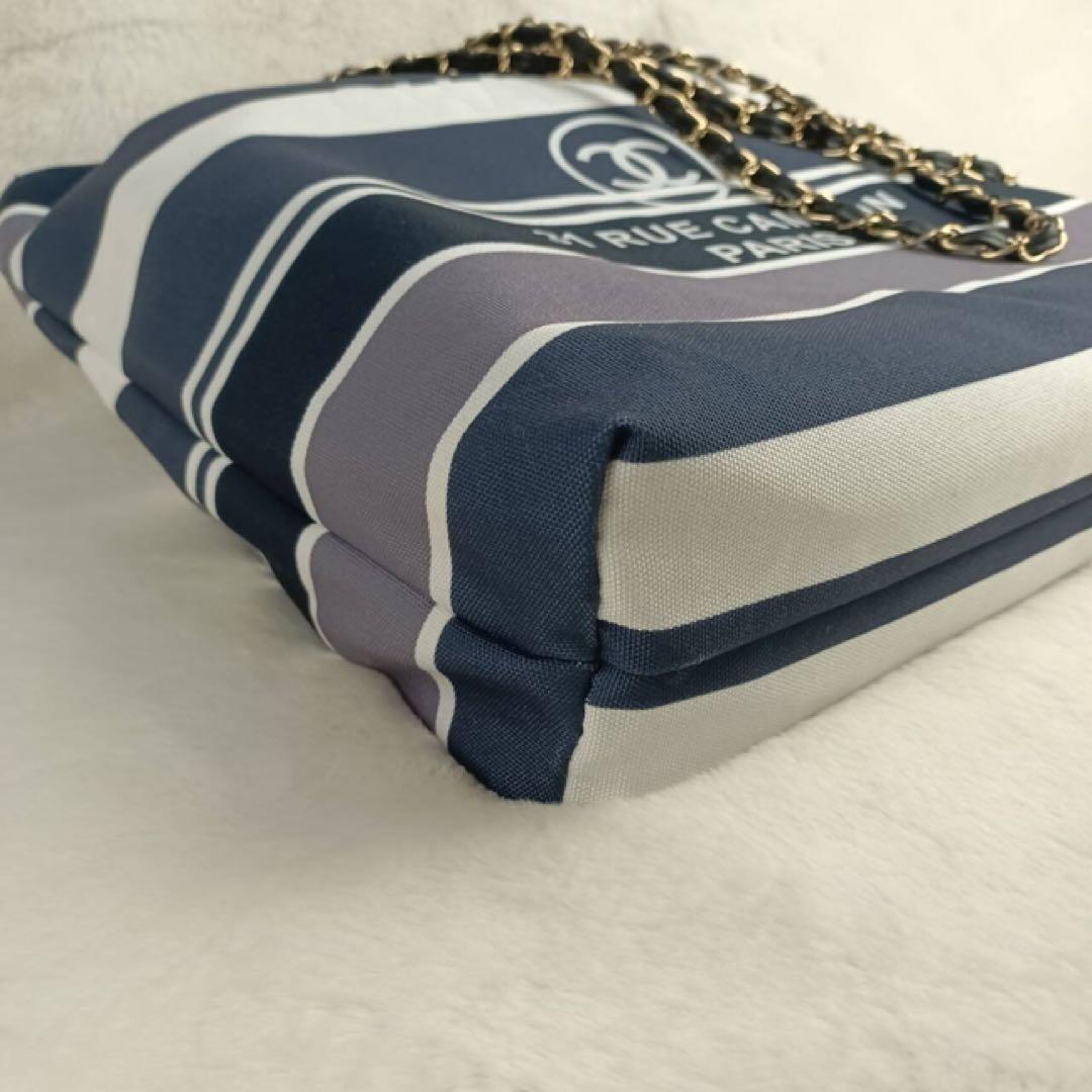 CHANEL ストライプ チェーントートバッグ ノベルティ
