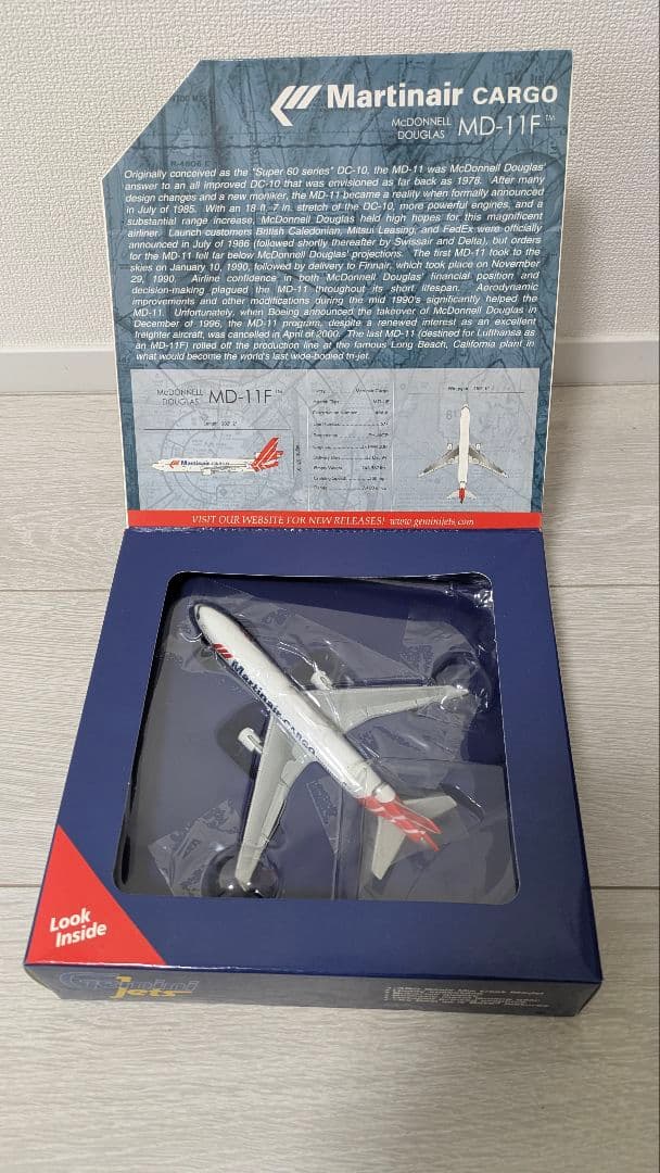 航空機・ヘリコプター Gemini Jets Martinair CARGO MD-11F 1/400