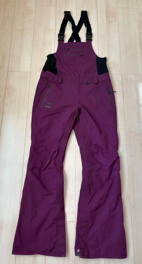 お値下VOLCOM GORE-TEXスノボウェア上下セット(M・L)豹柄ライナー