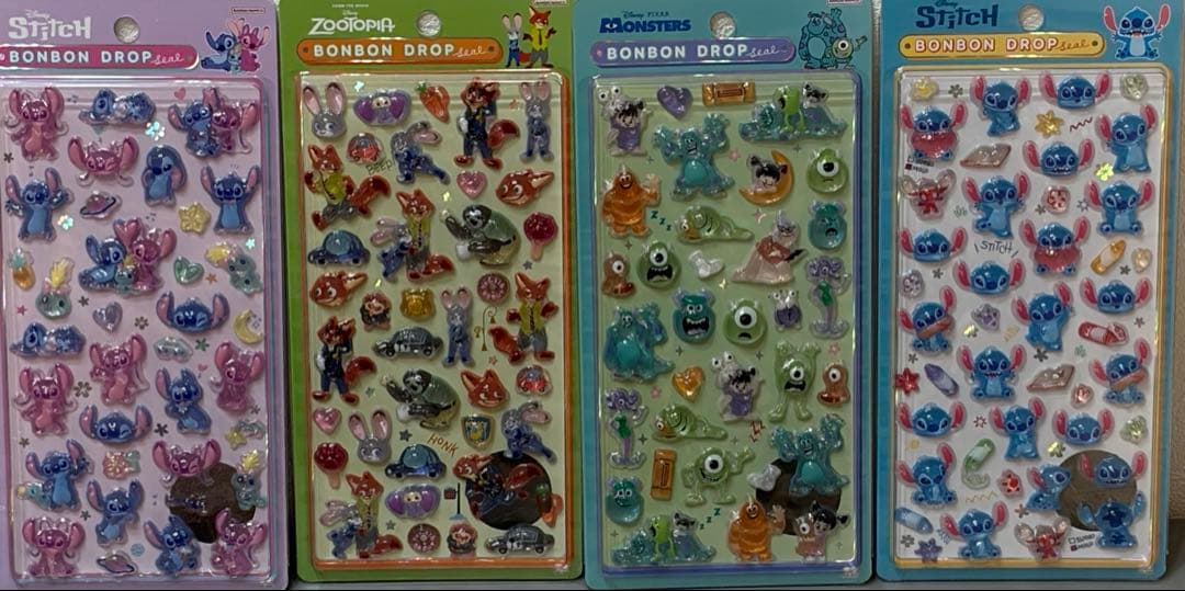 ボンボンドロップシール ディズニー 国内正規品 第二弾８枚セット 最安値！！