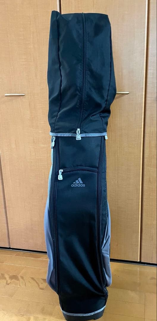 アディダス ゴルフ キャディバッグ 軽量 9型 ブラック フード付 adidas