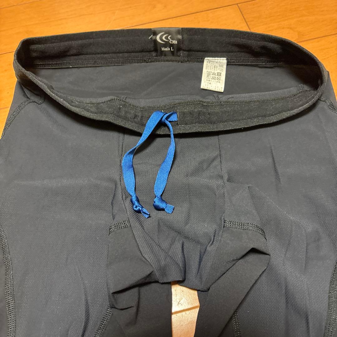 C3fit メンズ Lサイズ タイツ　ブラック