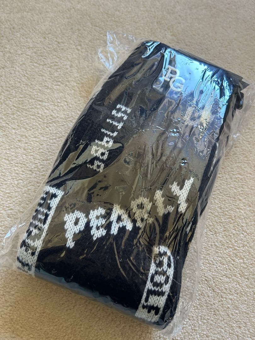 新品タグ付 PEARLY GATES ロゴジャガード レッグウォーマー