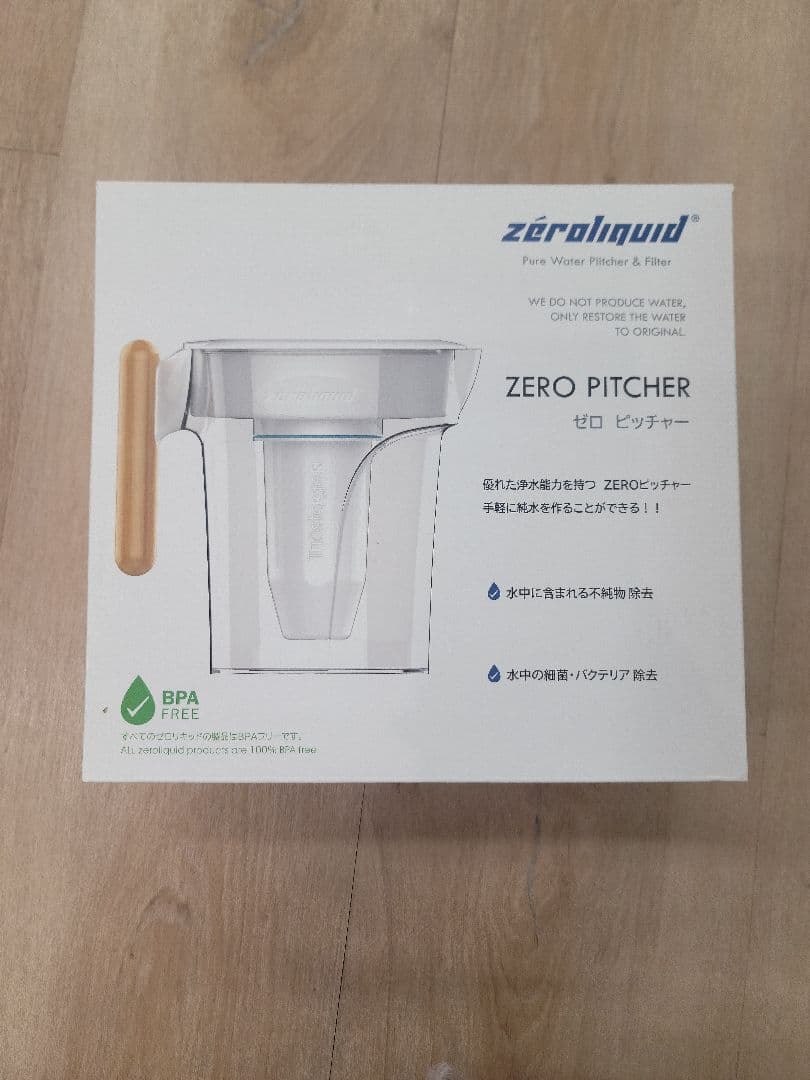 【新品・未使用】ＺＥＲＯピッチャー ６層浄水フィルター搭載