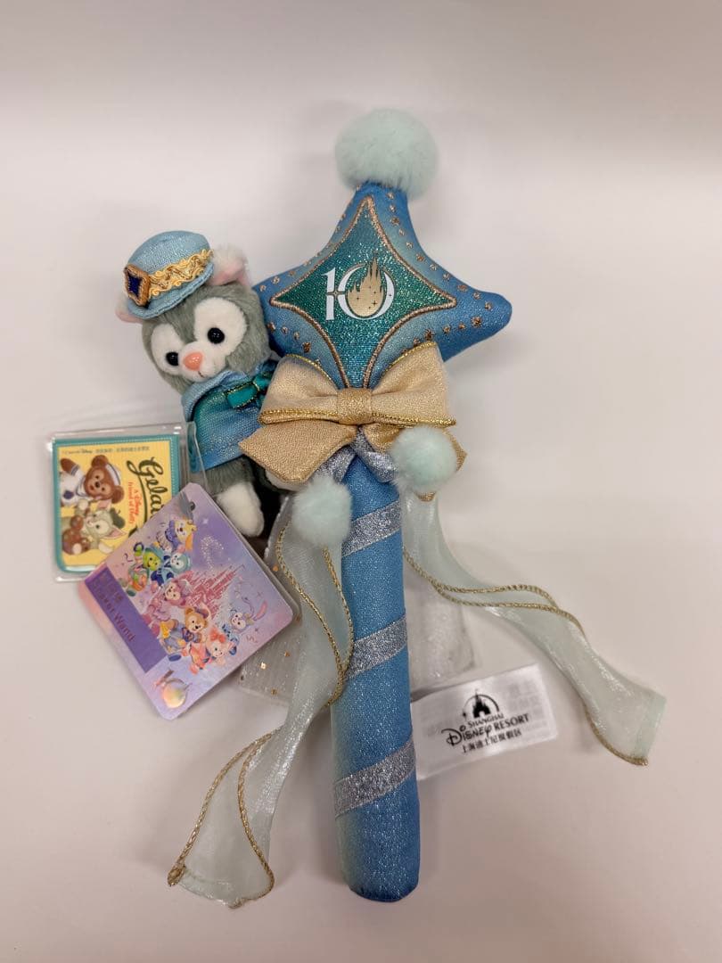 上海ディズニー限定 10周年記念グッズ ジェラトーニ ぬいぐるみスティック