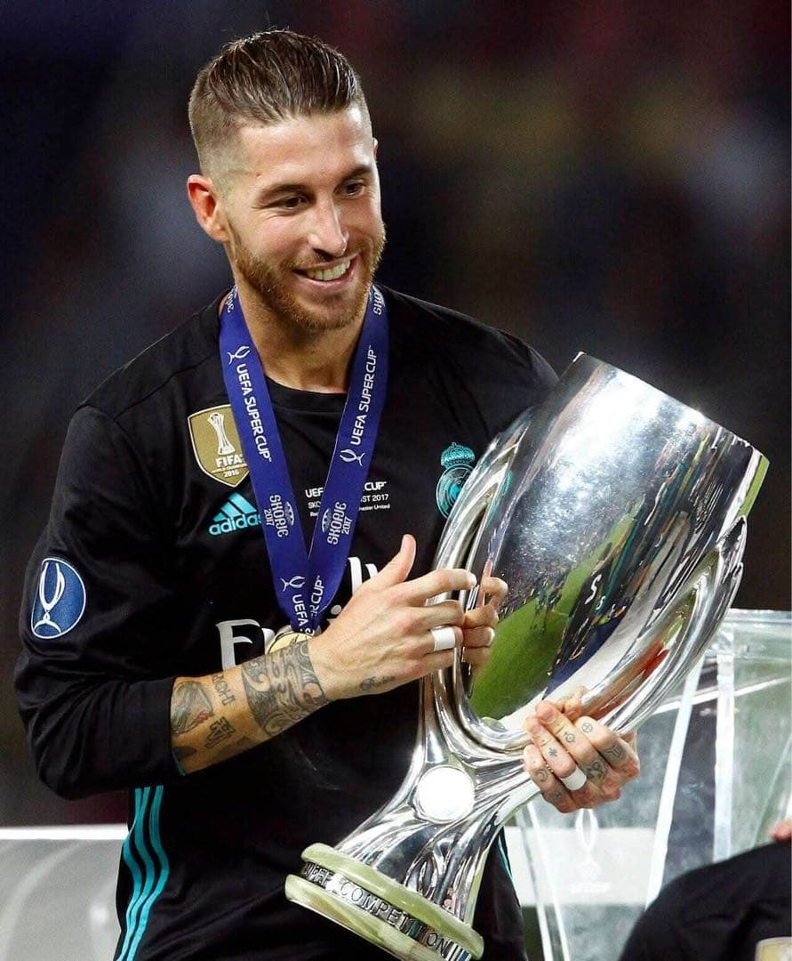 2017 UEFA CL レアルマドリード セルヒオラモス ユニフォーム(A)