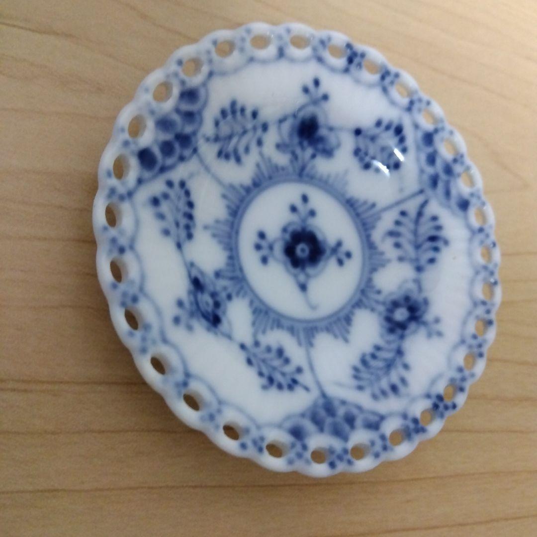 ロイヤルコペンハーゲン ブルーフルーテッド フルレース　小皿　プレート　豆皿