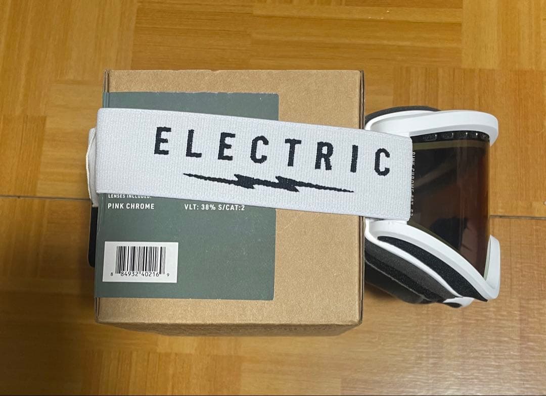 新品未使用ELECTRIC EG-V MATTE WHITEピンクハイコンレンズ