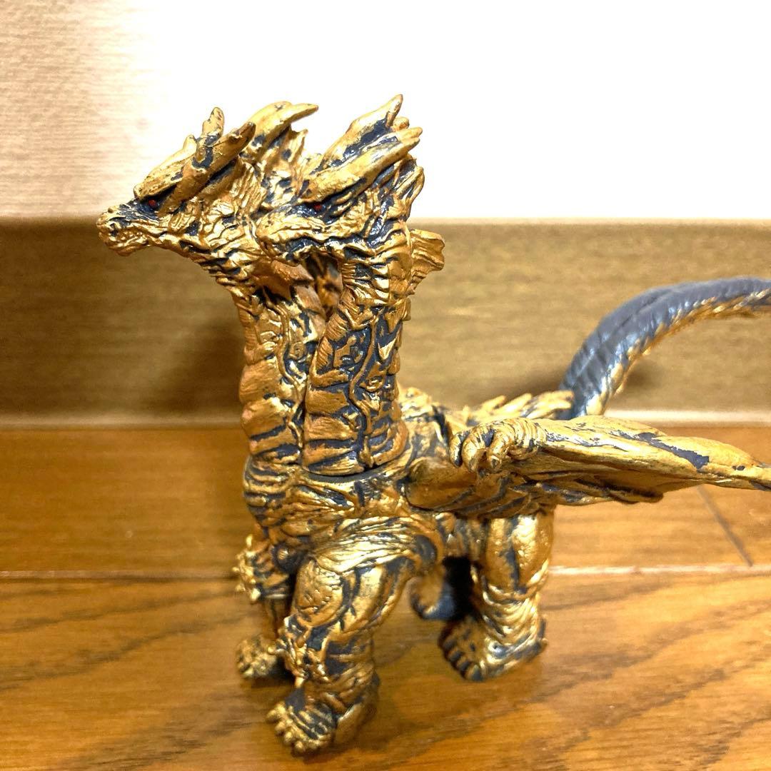 怪獣 キングギドラ フィギュア 当時物 ゴジラ 東宝 希少 金 SHF 真骨彫