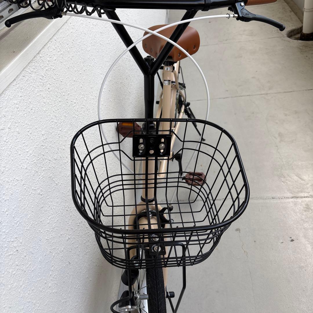 20インチ　自転車　ベージュ
