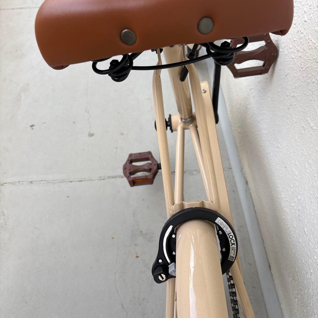 20インチ　自転車　ベージュ