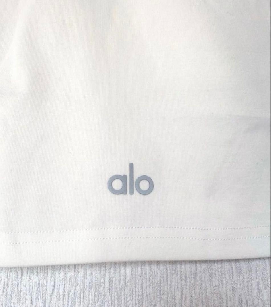 新品 alo yoga アローヨガ ショートスリーブTシャツ ホワイト S