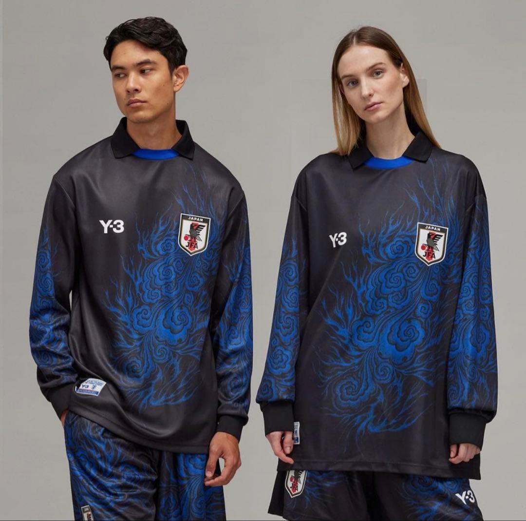 【本日最終】Y-3 サッカー日本代表 CW 長袖シャツ Sサイズ　ヨージヤマモト