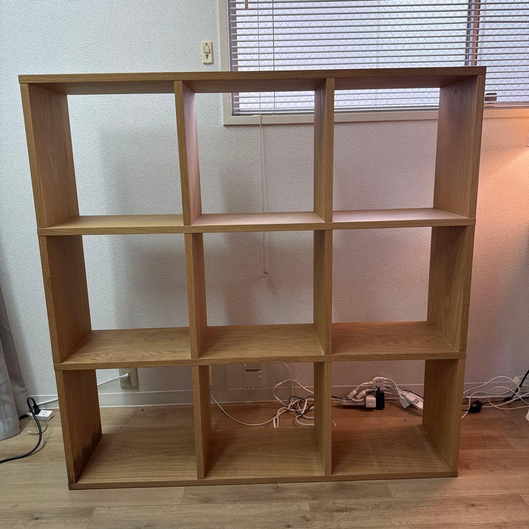 無印良品 スタッキングシェルフ ウォールナット 3×3段