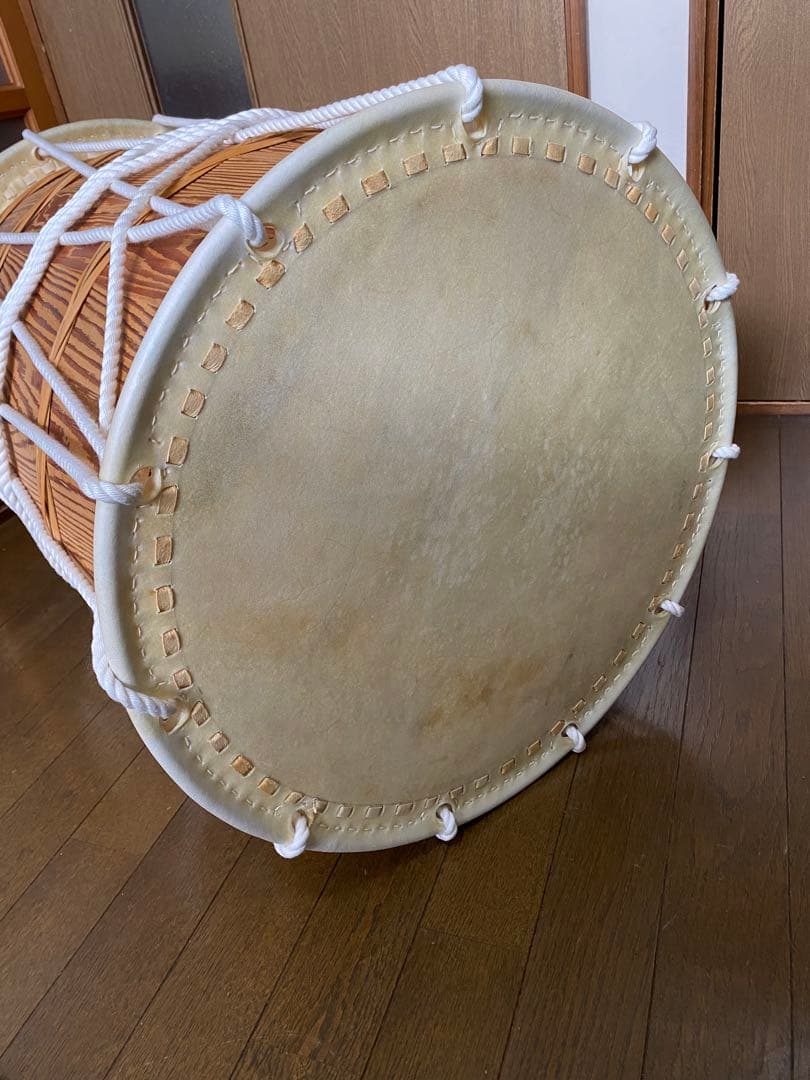 担ぎ桶太鼓・お山参詣用(新品長期保管品)ケース付き