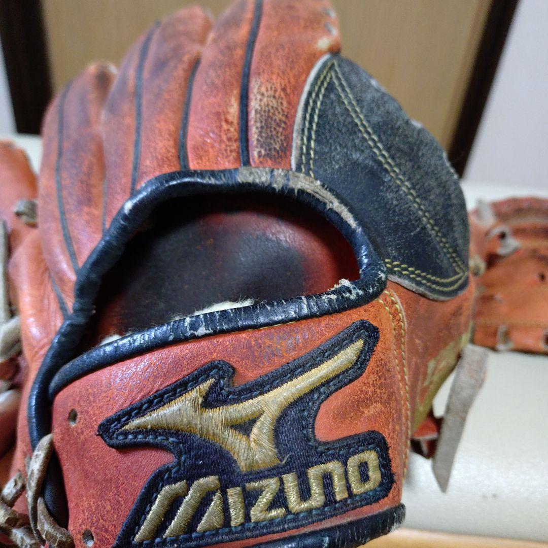 ミズノプロ　山崎武司プロ支給品　硬式用グローブ　ジャンク扱い