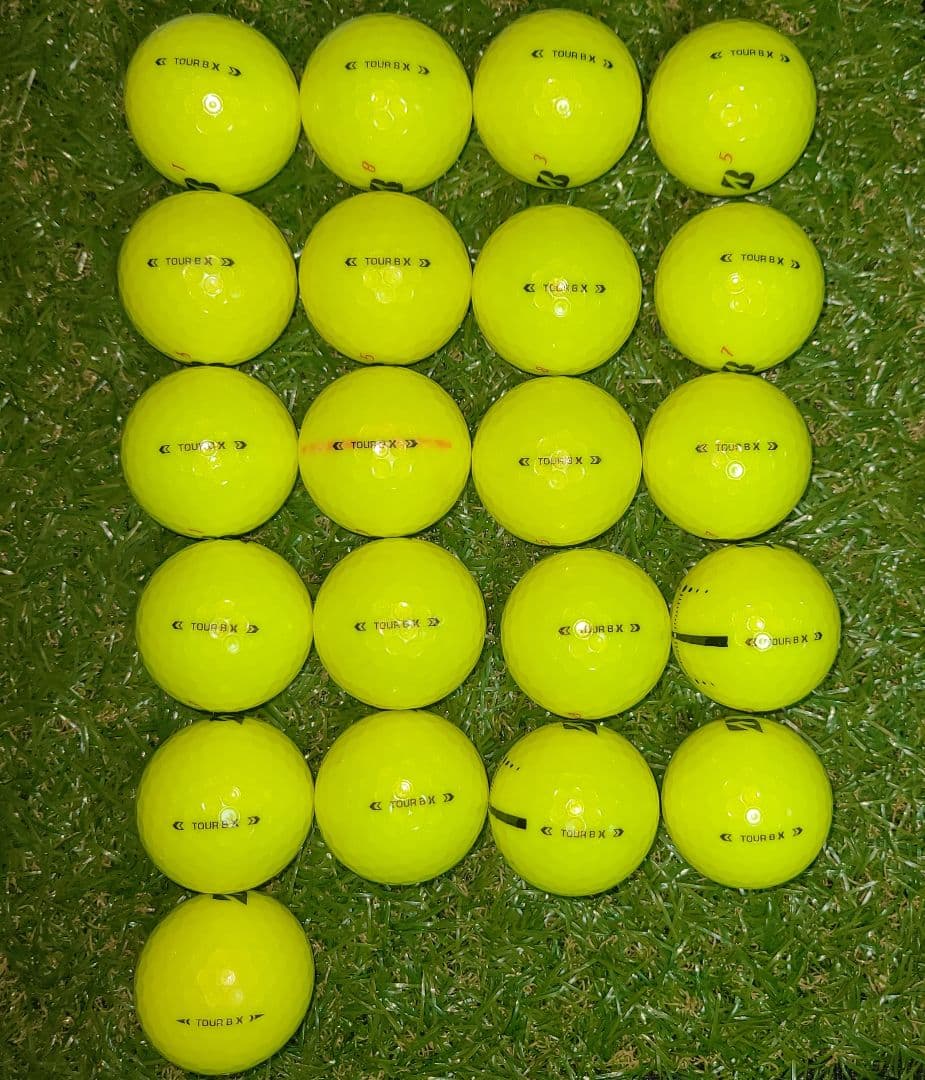 BRIDGESTONE　TOUR BX 黄　24球【3球新品】ロストボール