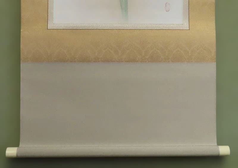 掛軸　箱崎睦昌　『白秋』　共箱　太巻 　美品　【彼岸花　曼珠沙華】
