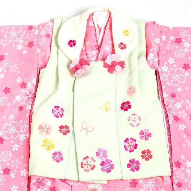 乙葉　七五三　3歳　被布フルセット　専用化粧箱入り　美品