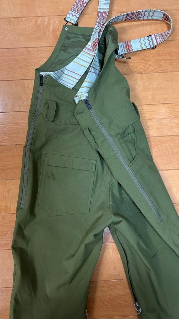 BURTON ビブパンツ Mサイズ　レディース　バートン　カーキ