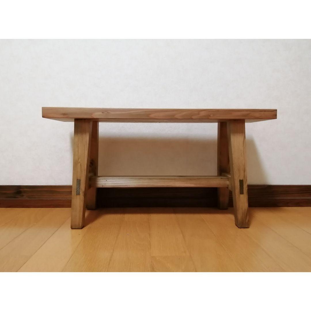 木製フラワースタンド　花台　幅60cm×高さ30cm　スツール　ベンチ　水槽台