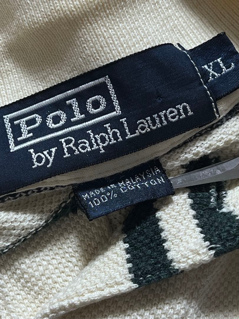 ✅90s Ralph Lauren ボーダー 長袖 ポロシャツ ラガーシャツ