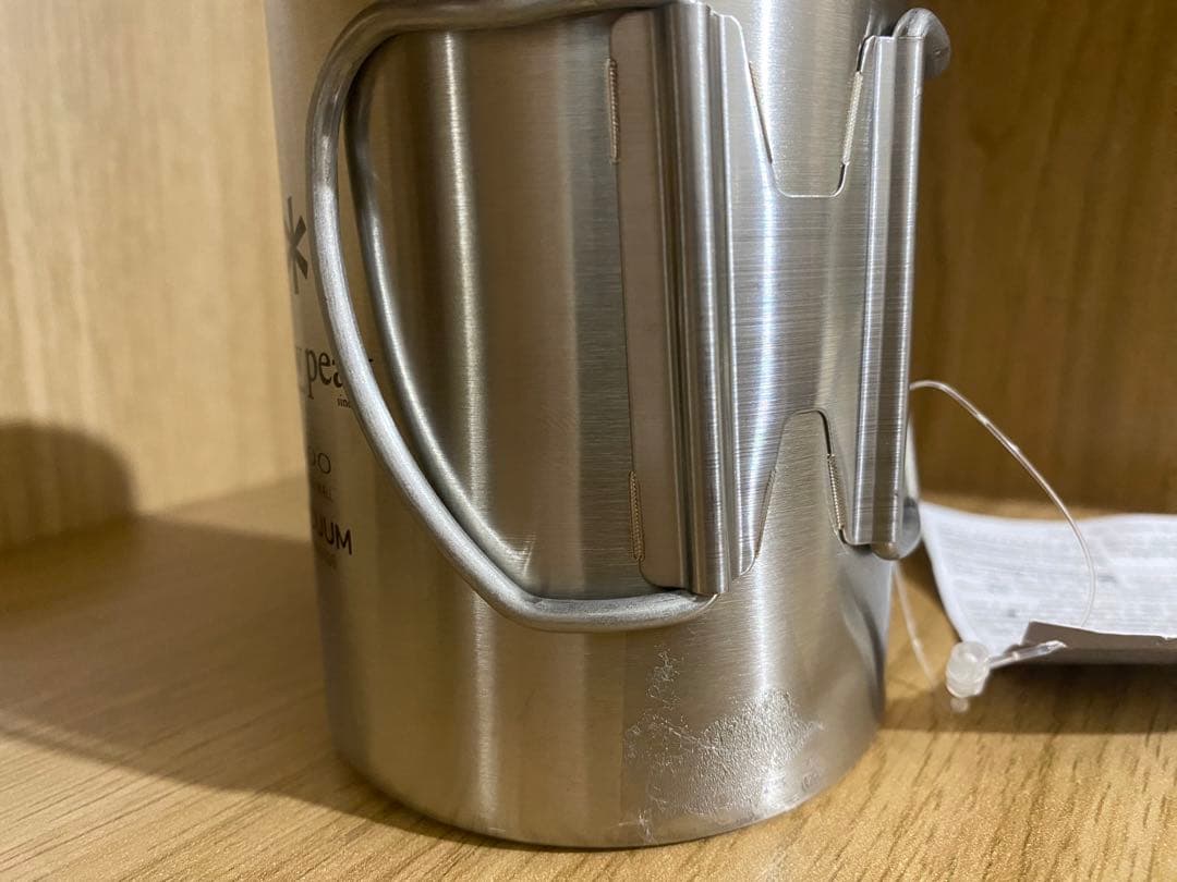 スノーピーク　ステンレス真空マグカップ　450 300 凹みあり　未使用　展示品