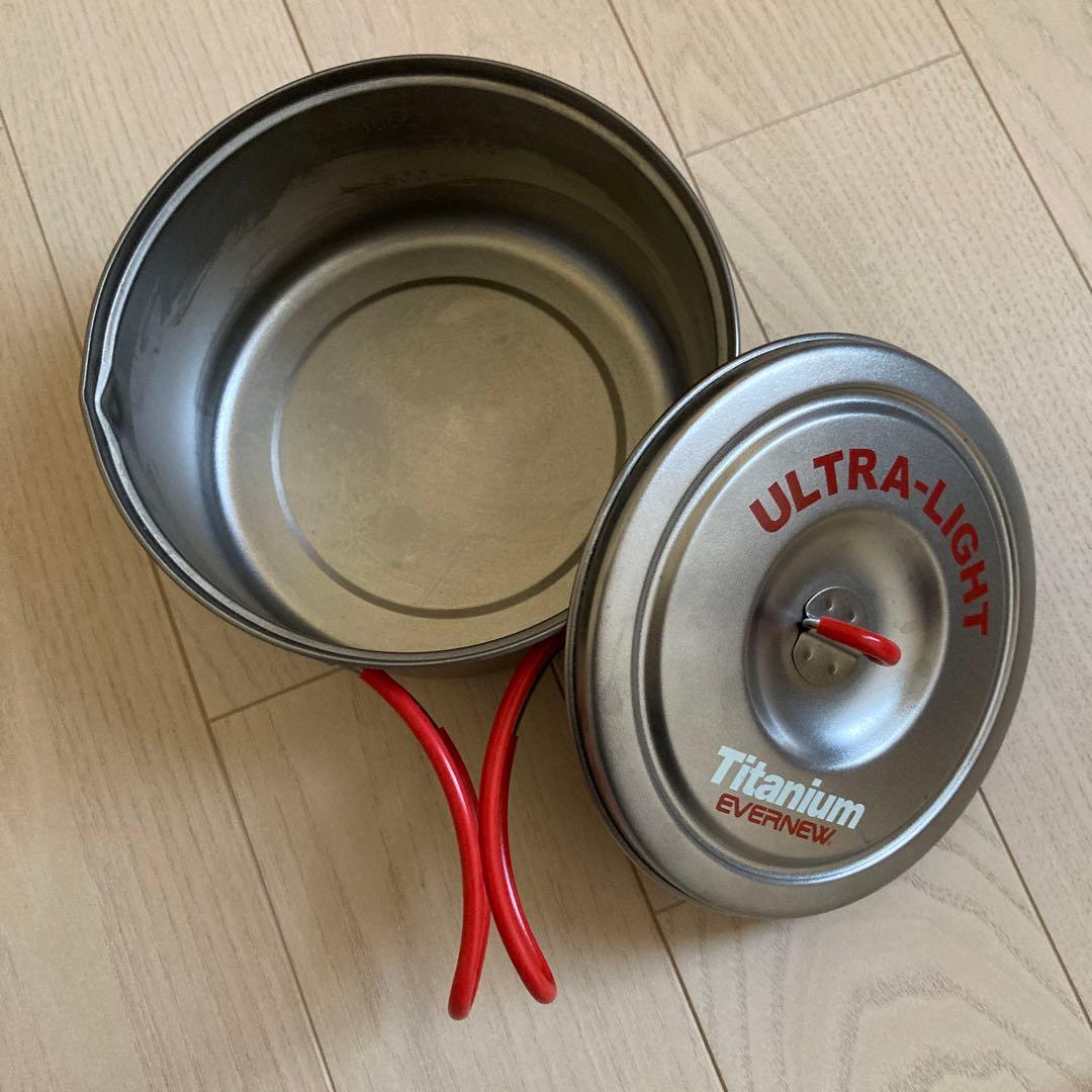 エバニュー(EVERNEW) チタンウルトラライトクッカー1.3L RED