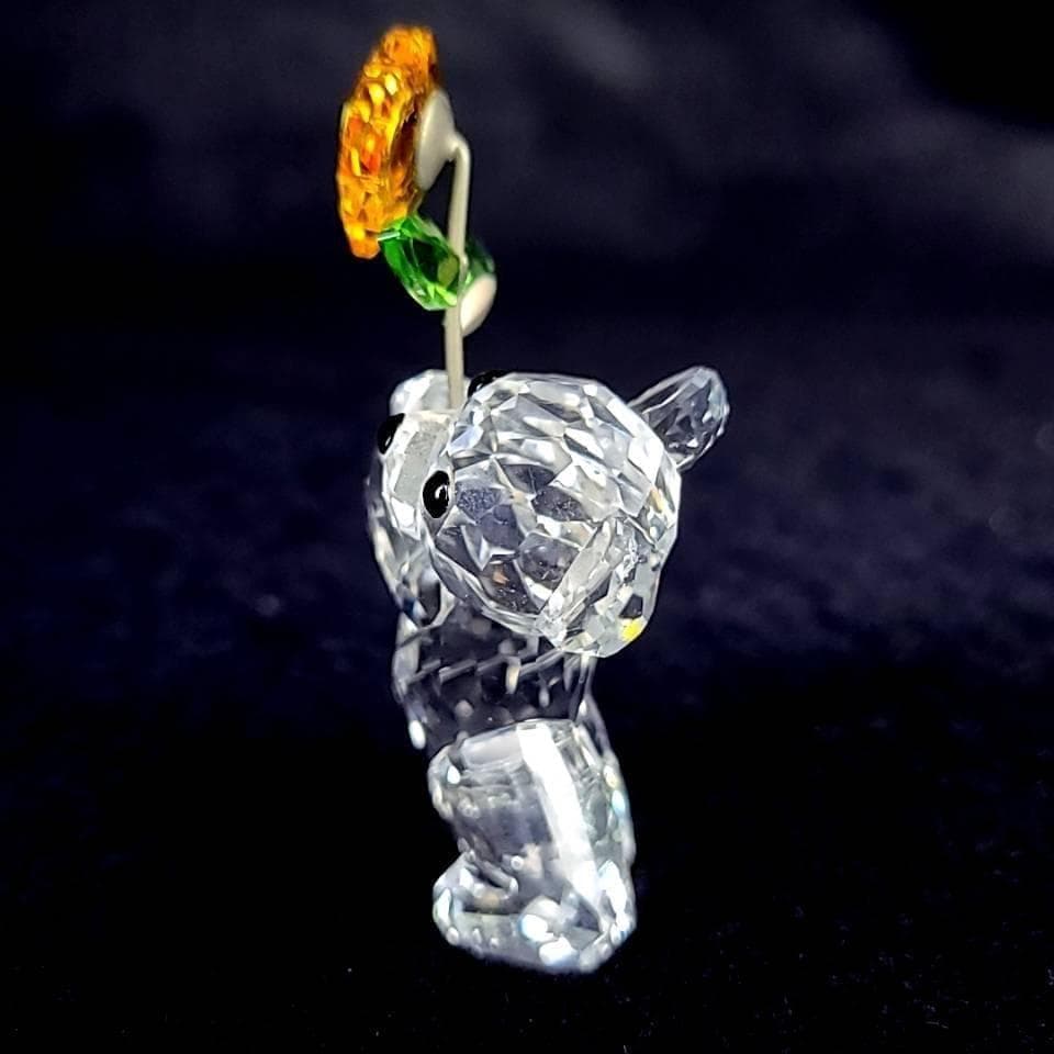 ●美品♪スワロフスキー　クリスベア　ひまわり　箱つき　842934 9