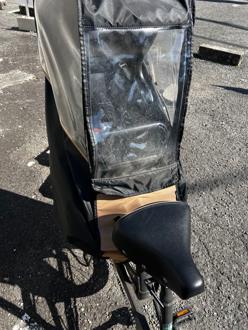 【送料込み】自転車 チャイルドシート 雨よけカバー 変速機付き 美品